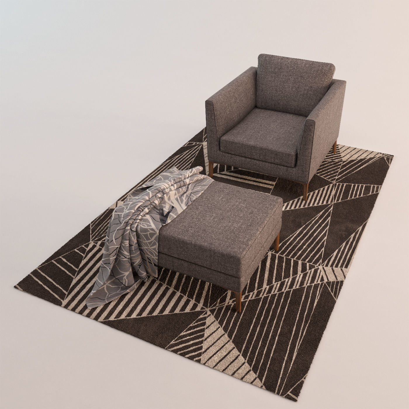 DS 49 chair set 3D model_8