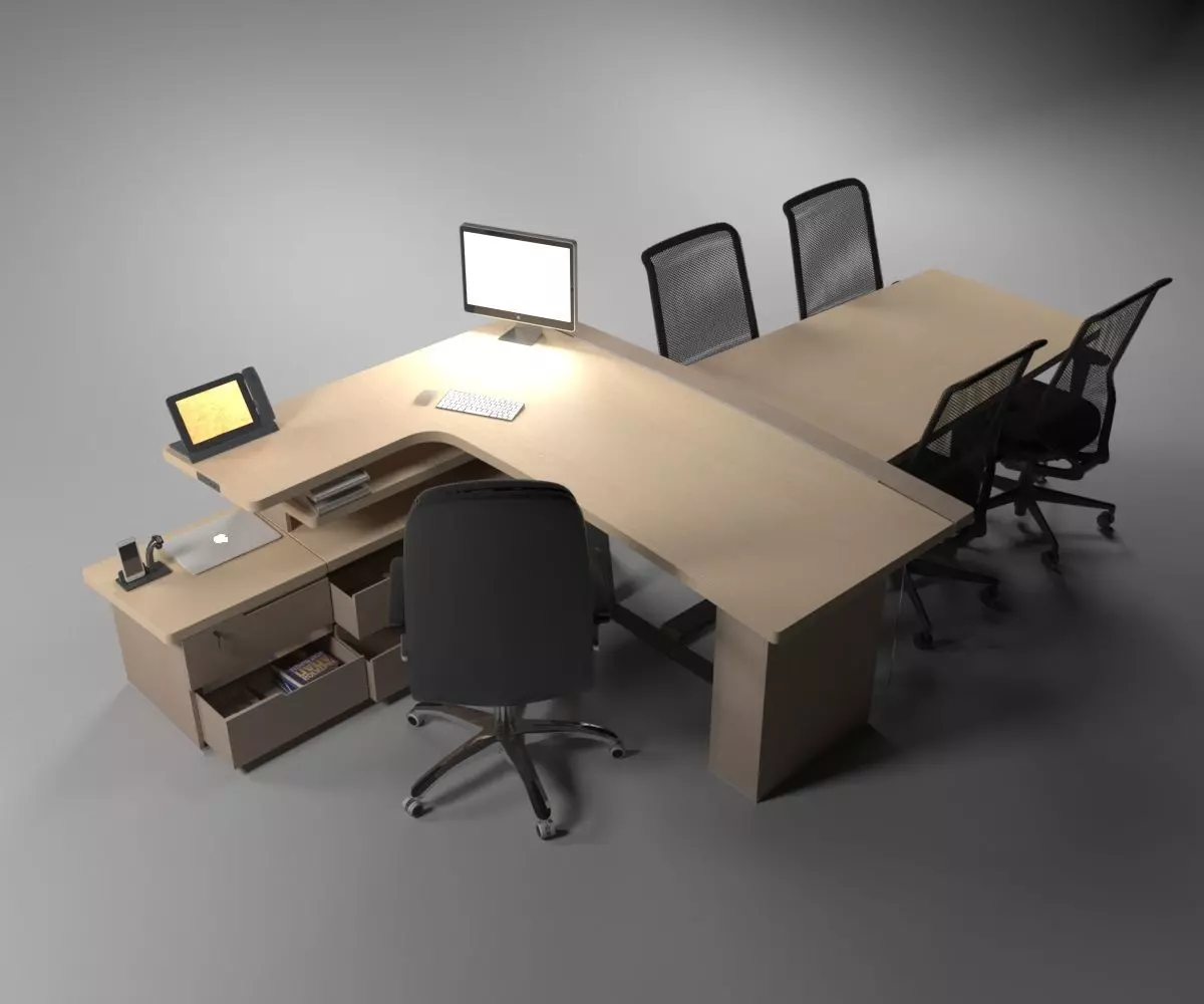 Boss table 3D model_0