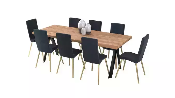 Dining B - Velvet and Timber