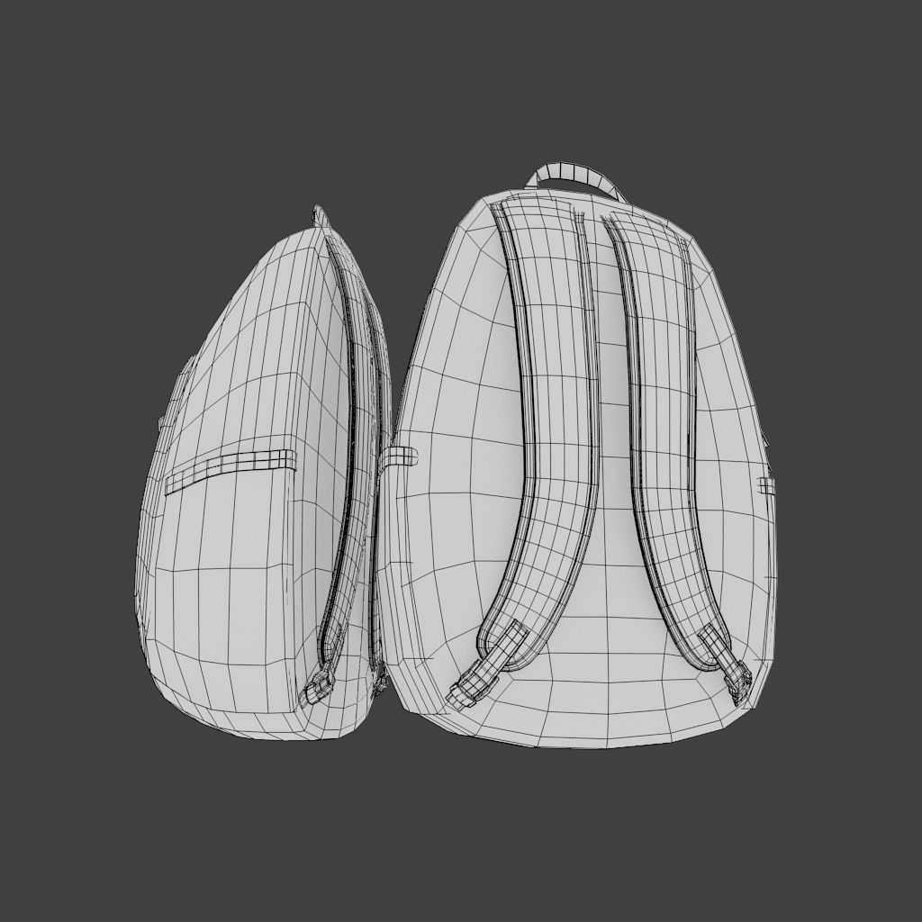 military camouflage backpack or day day pack 3D Product model 3D model_8