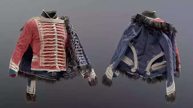 SOLDIER Napoleon Dolman Pelisse 3D model