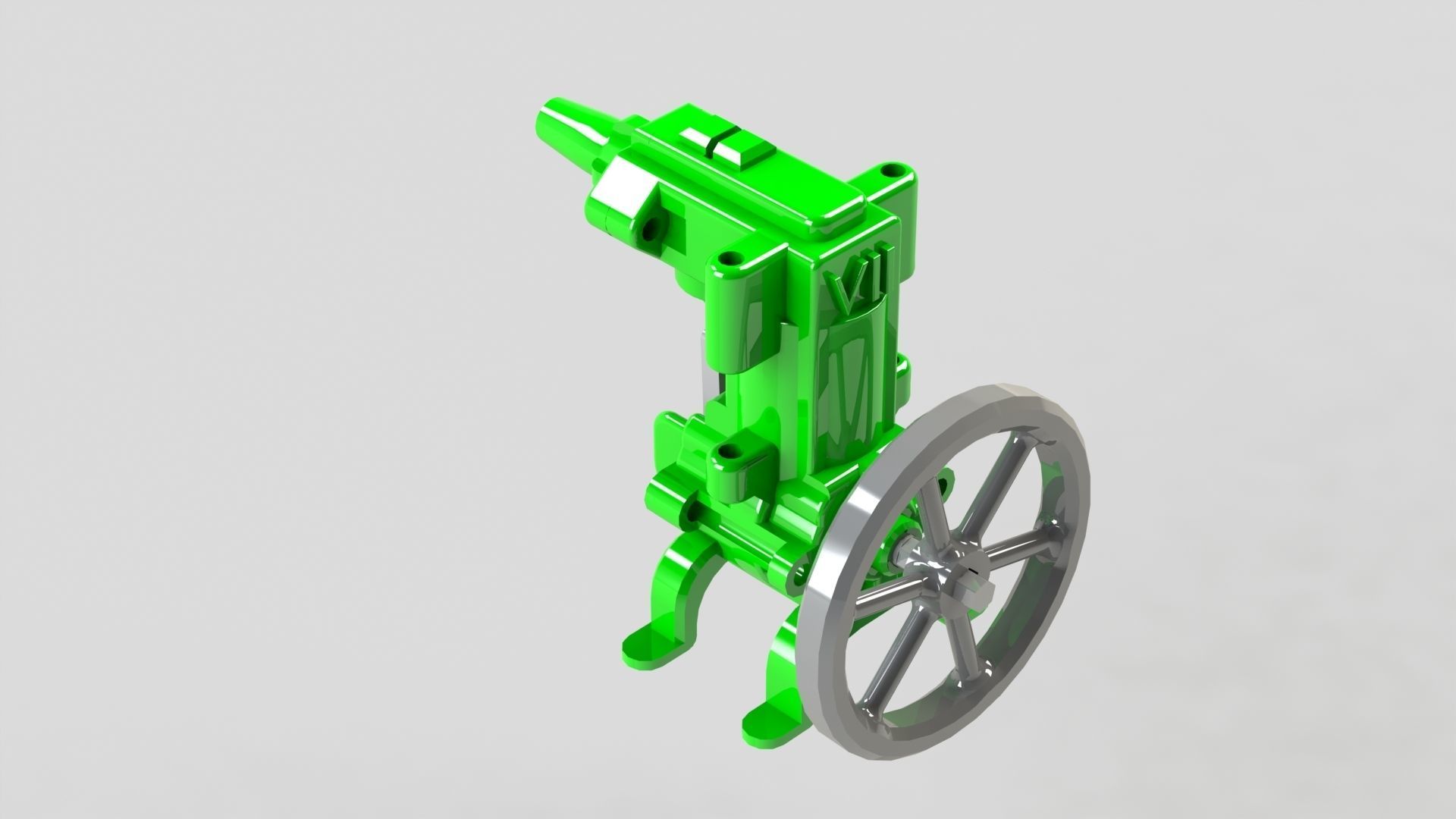 Compressed Air engine V2 WORKING Model 3D print model_3