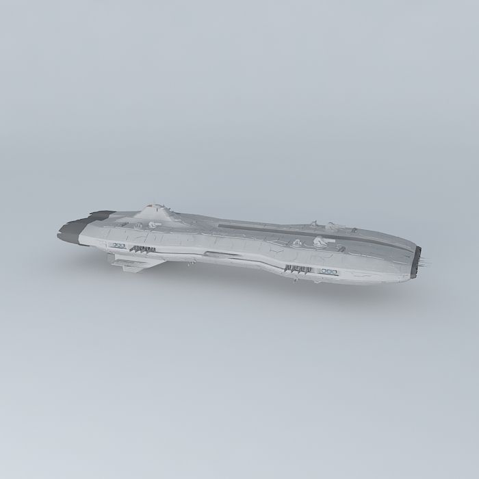 The OBERON spaceship Free 3D model_1