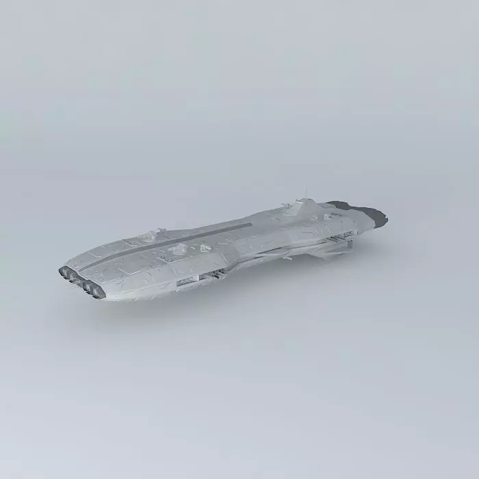 The OBERON spaceship Free 3D model_0