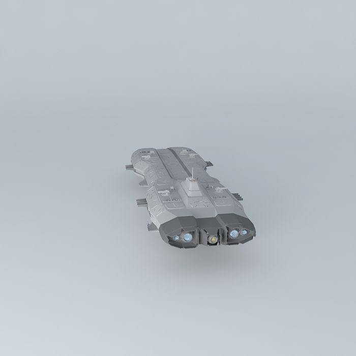 The OBERON spaceship Free 3D model_2