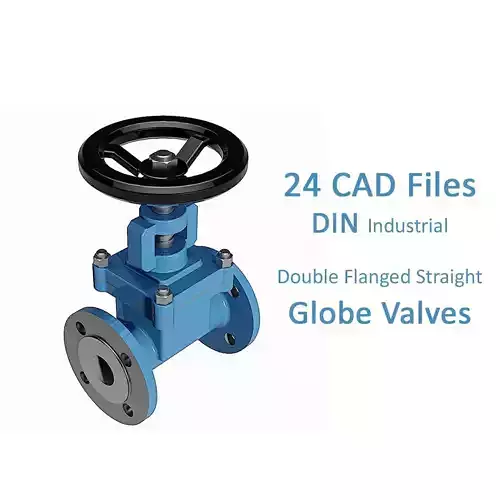Straight Globe Valves - DIN Flanged Ends - 