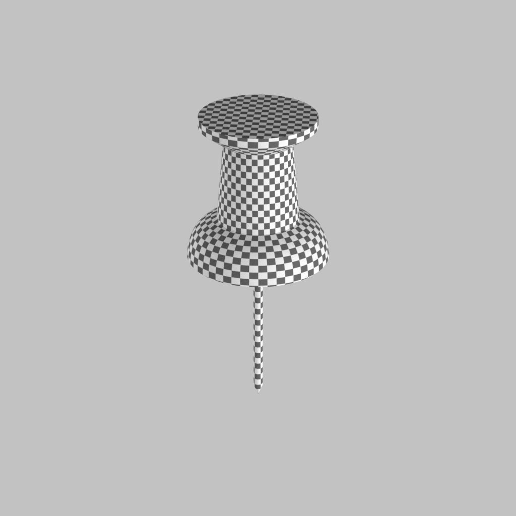 Push pin board map pointer 3D model_11