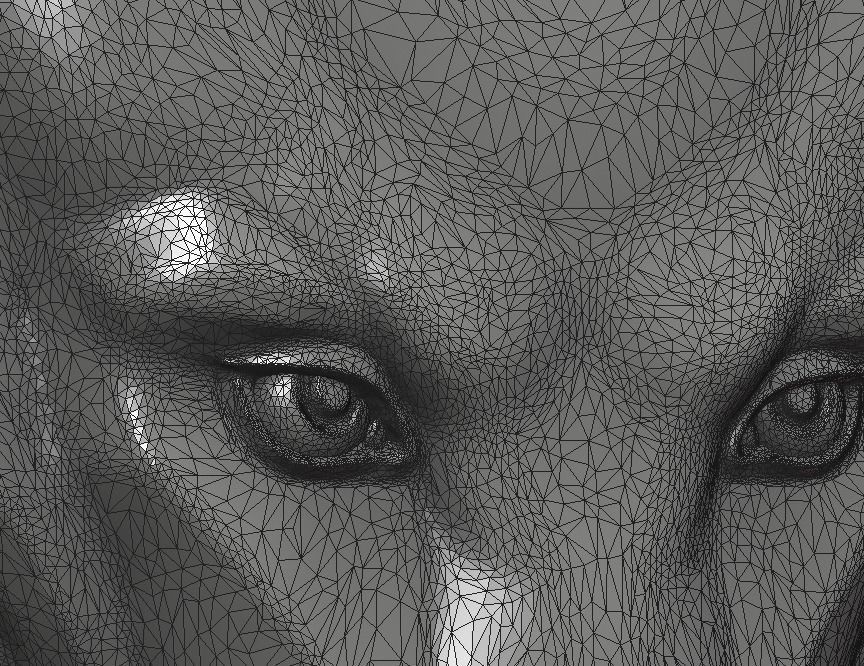 Wolf Pendant II 3D print model_20