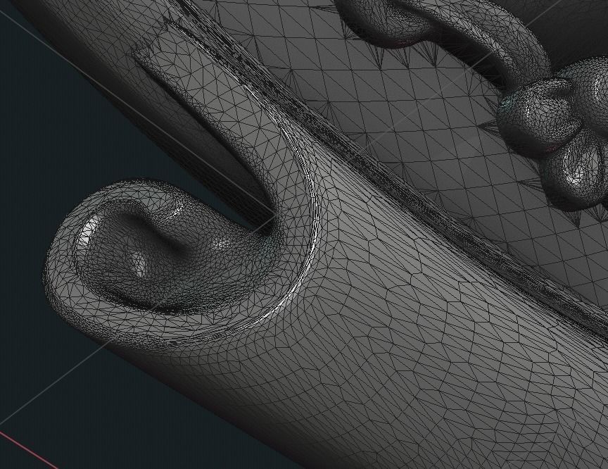 Wolf Pendant II 3D print model_21