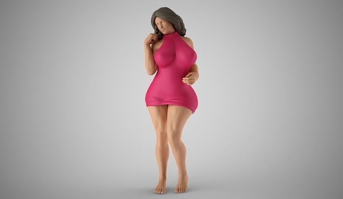 Woman Home Mood 6 3D print model