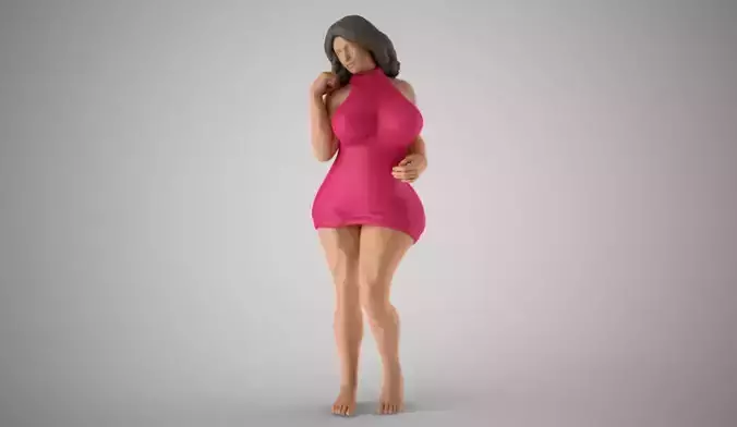 Woman Home Mood 6 3D print model
