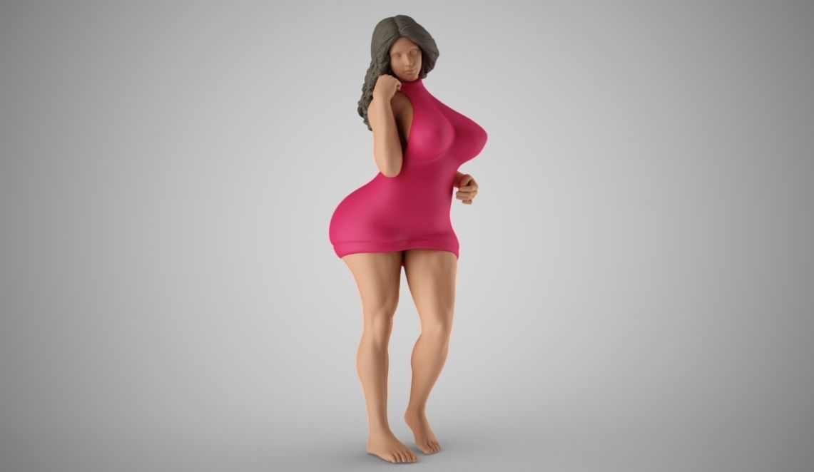 Woman Home Mood 6 3D print model_11