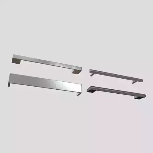 Handle Set pair of metal rods