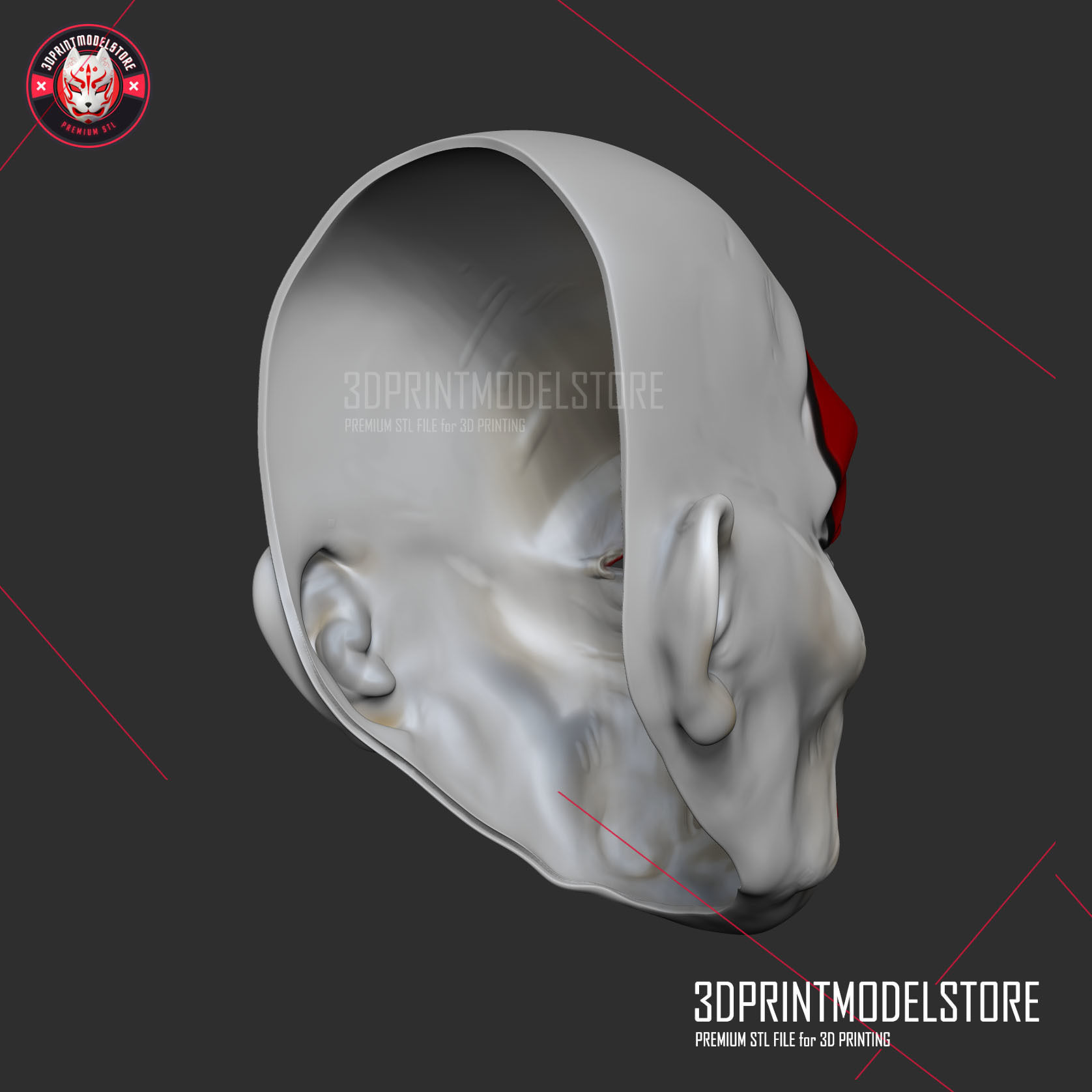 Joker Henchmen Dark Knight Clown Mask  3D print model_4