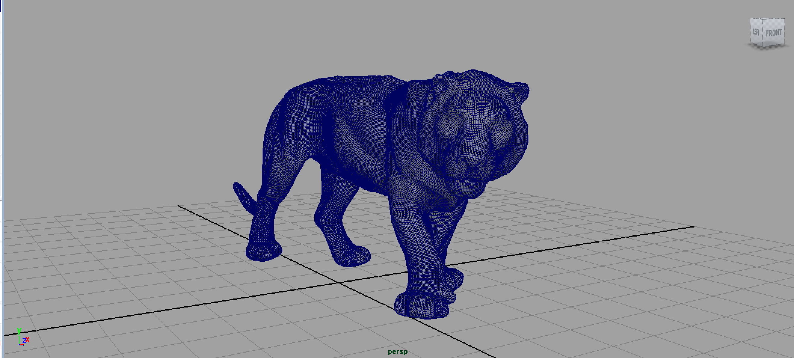 TIGER Low-poly 3D model_4