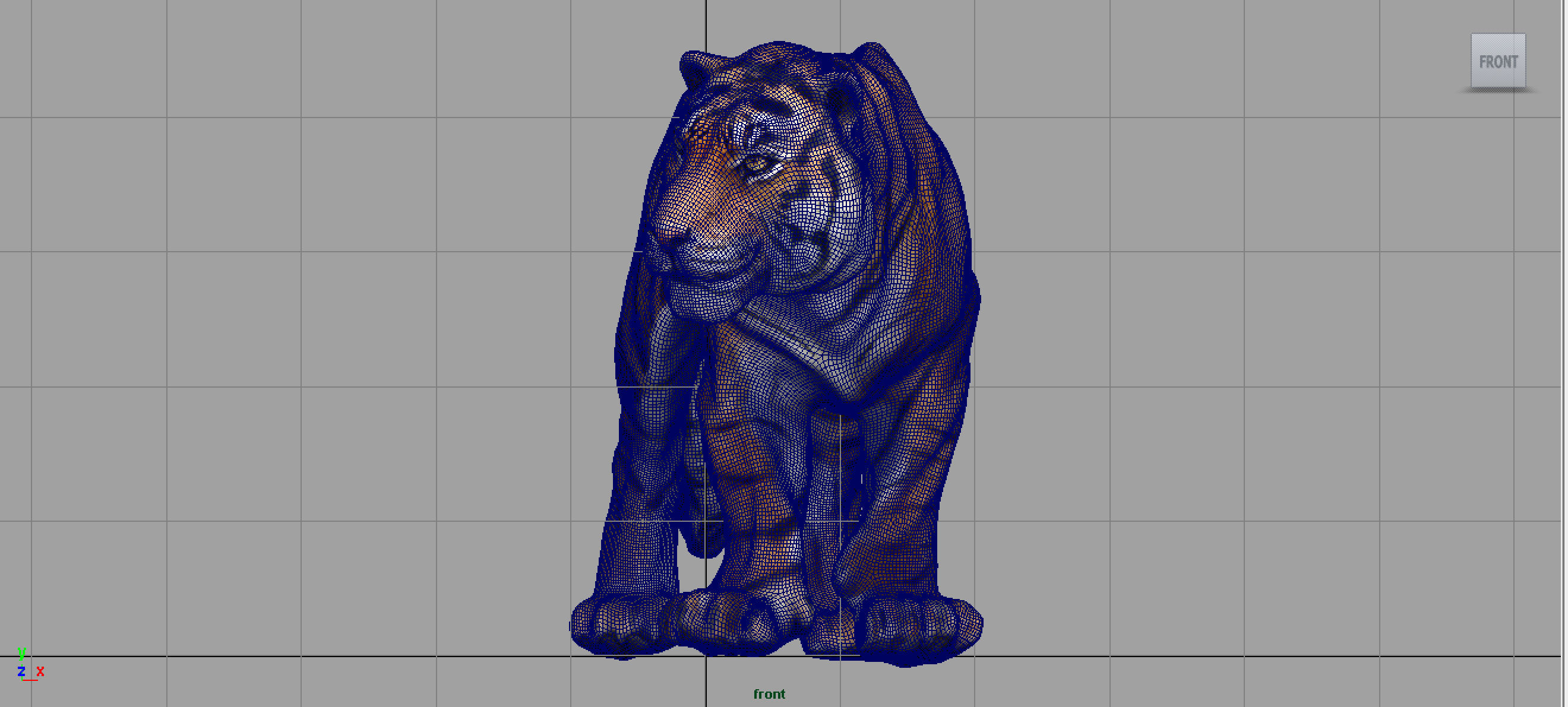 TIGER Low-poly 3D model_7