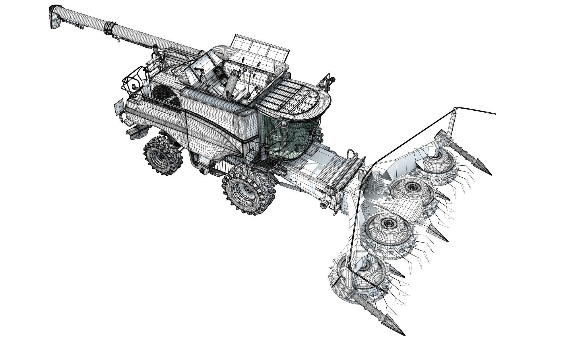 Combine 2020 3D model_20