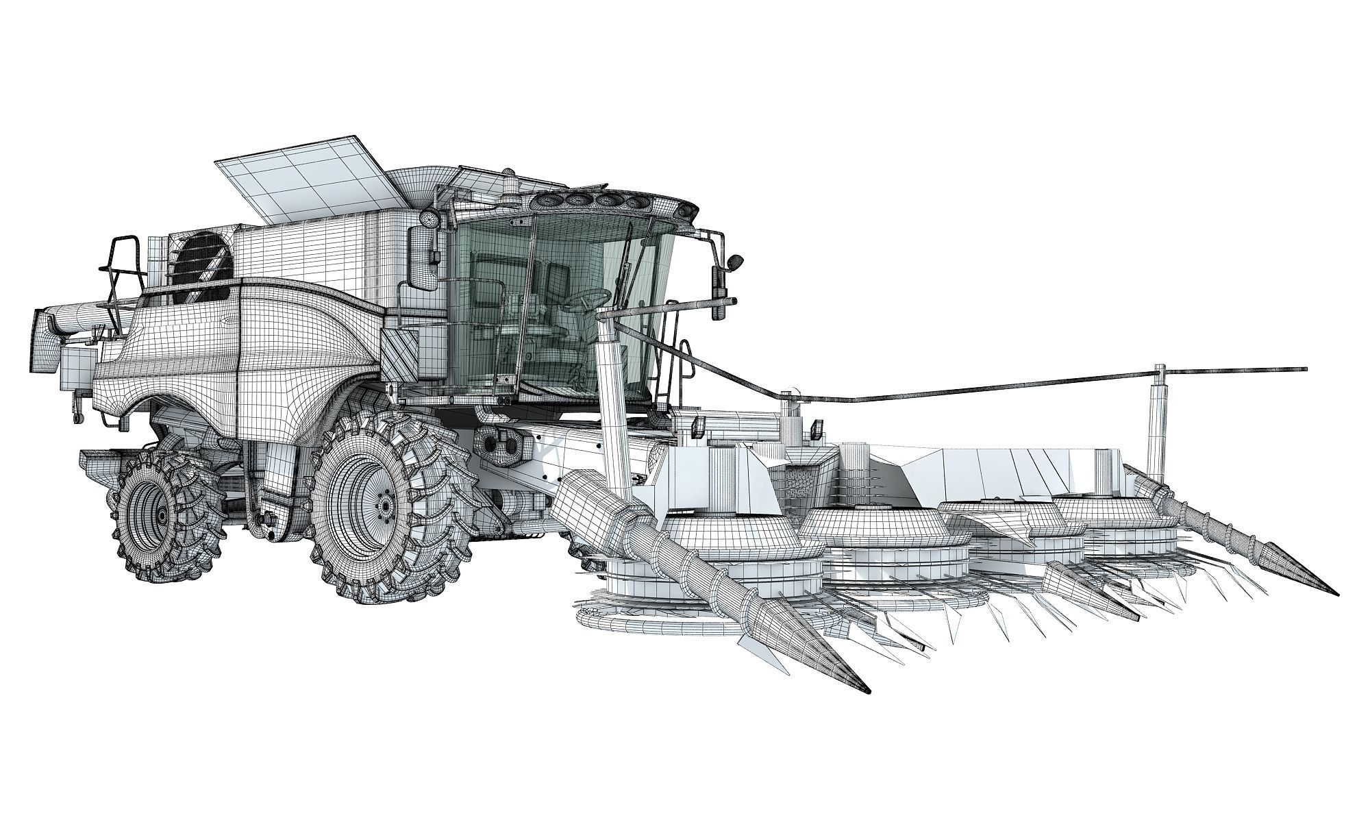 Combine 2020 3D model_19