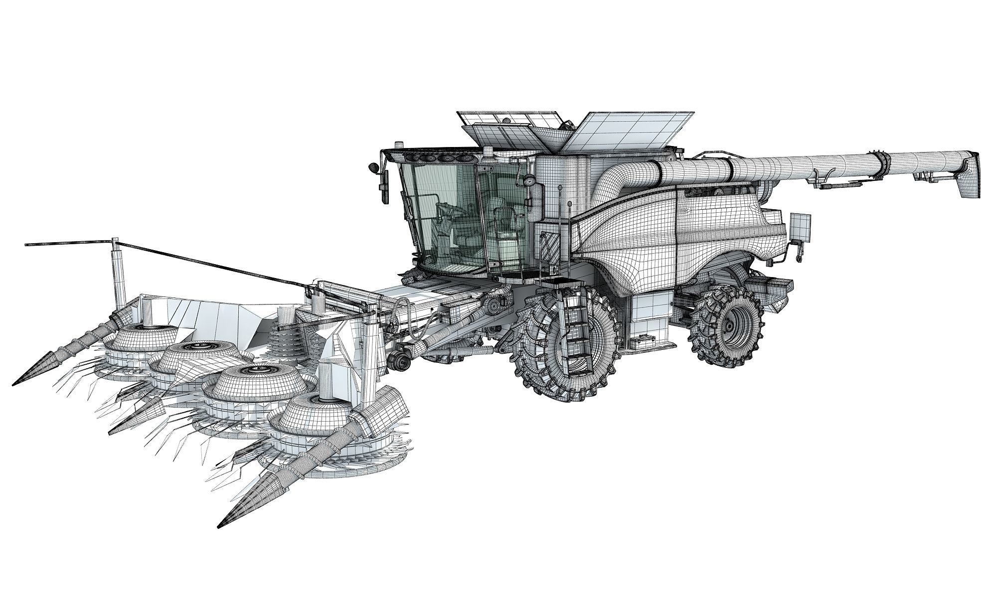 Combine 2020 3D model_16