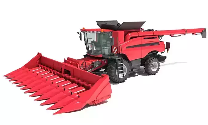 Corn Combine Harvester 3D model