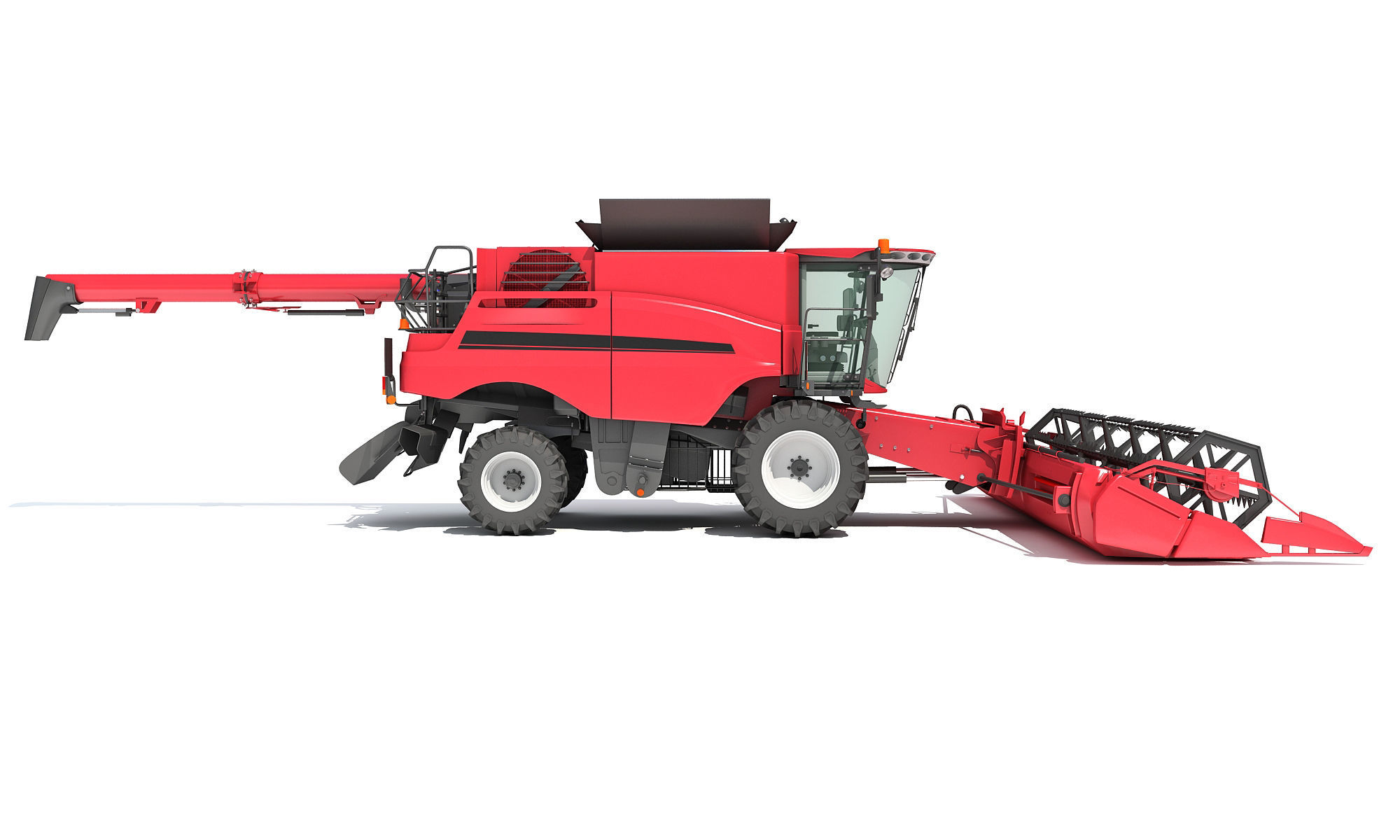Combine Harvester 2020 3D model_7