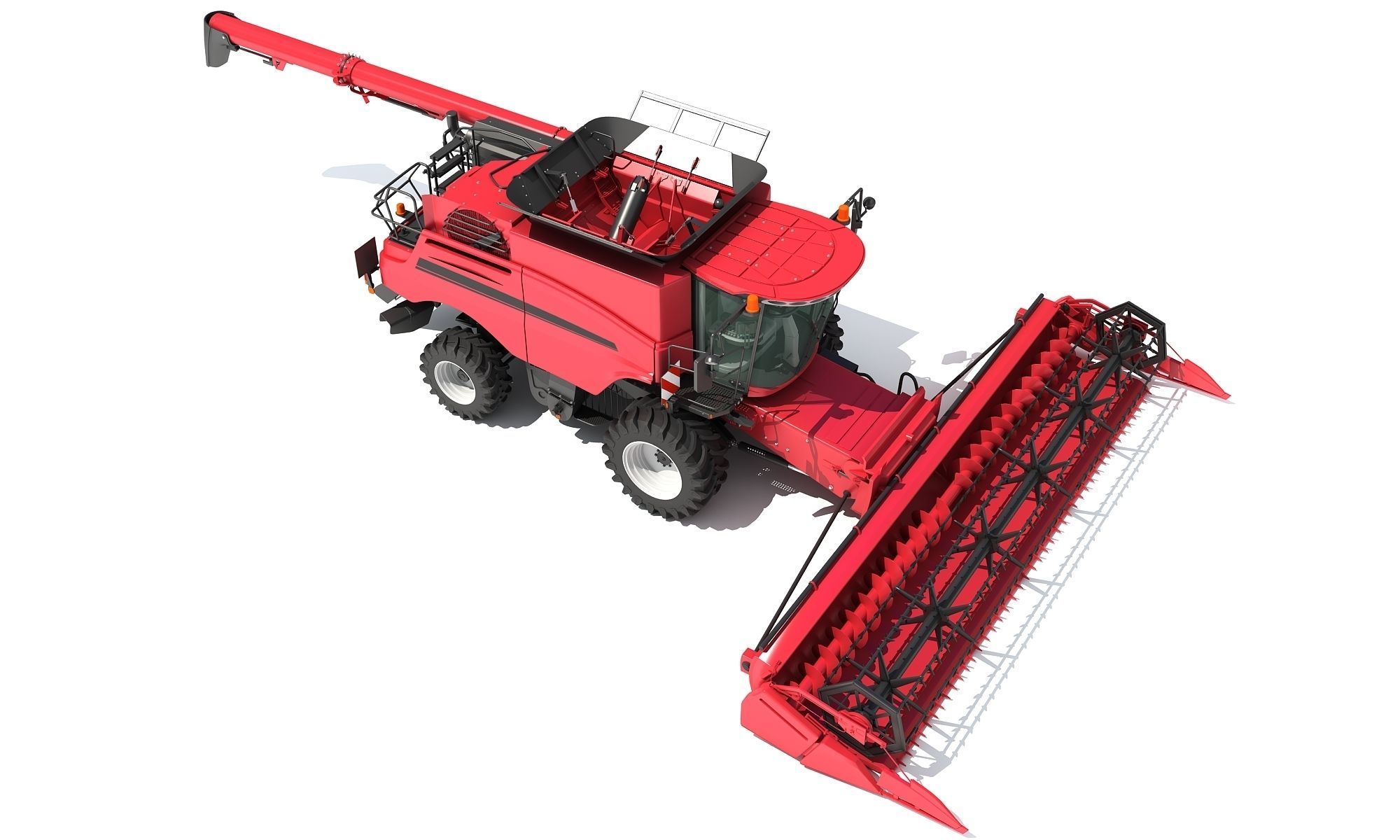 Combine Harvester 2020 3D model_9