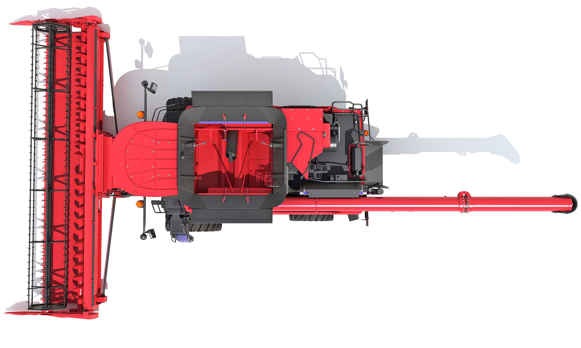 Combine Harvester 2020 3D model_12