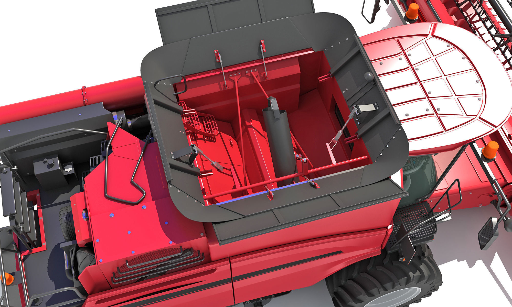 Combine Harvester 2020 3D model_15