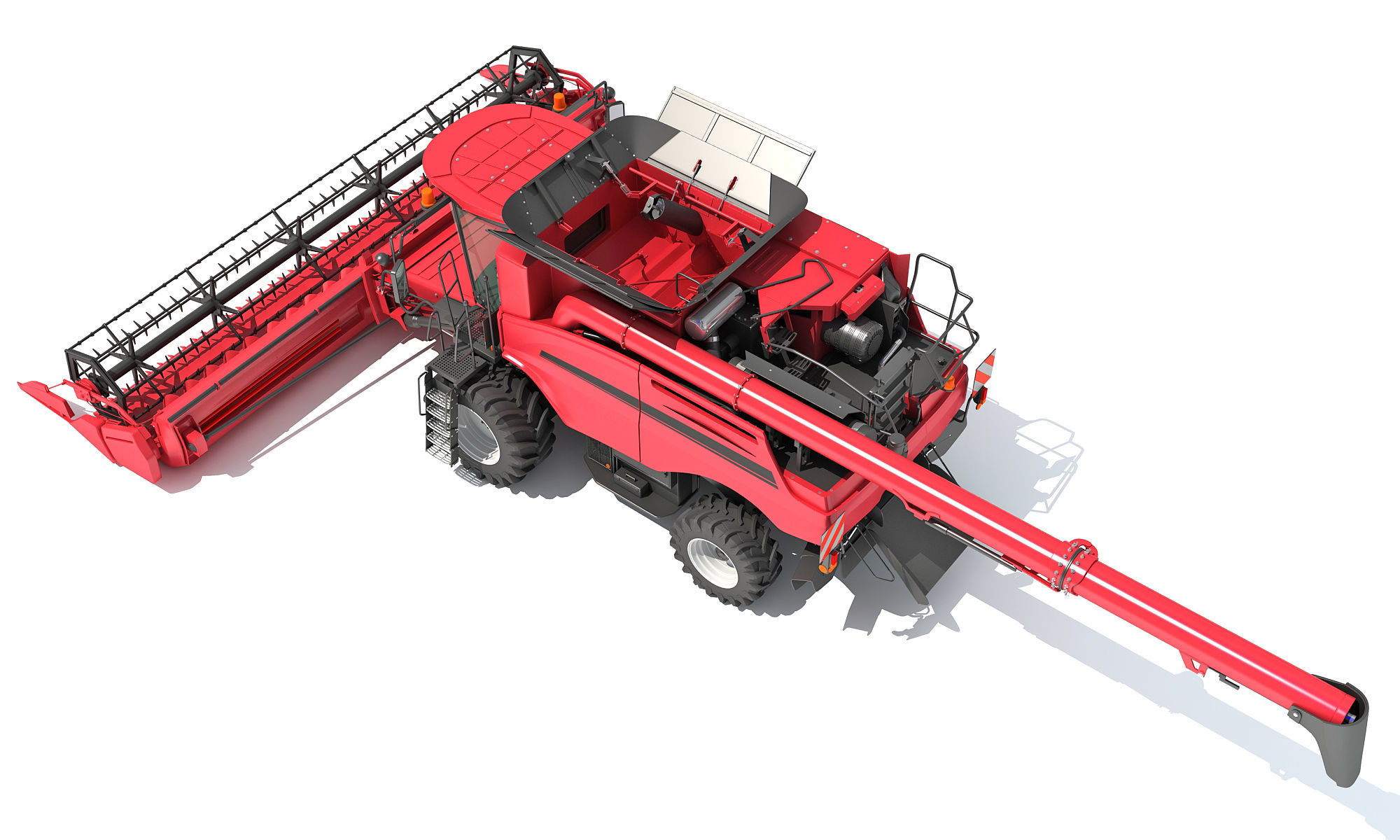 Combine Harvester 2020 3D model_3