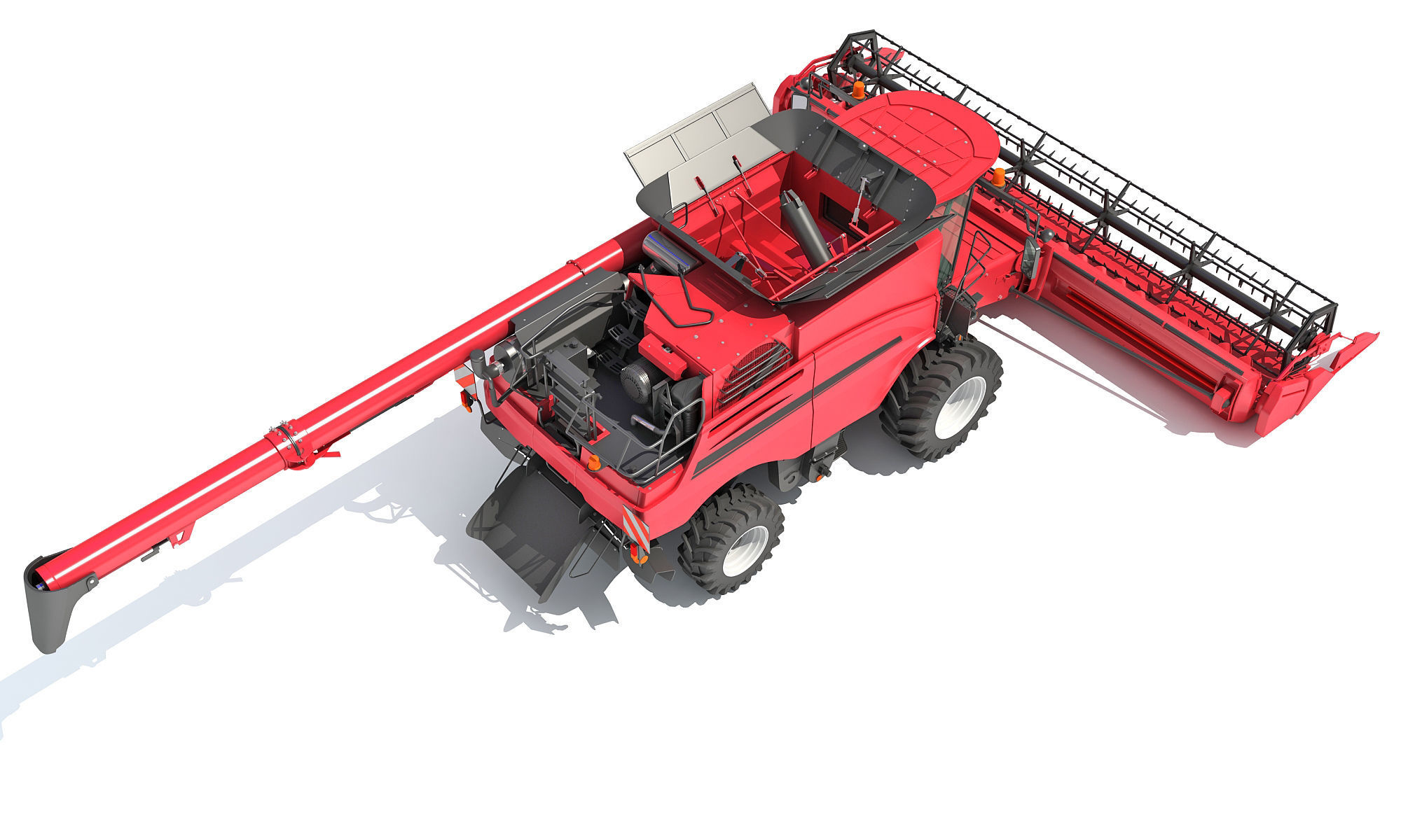 Combine Harvester 2020 3D model_8