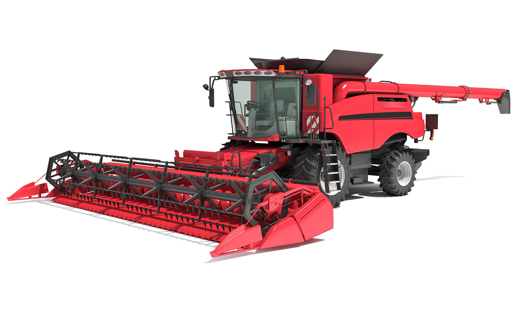 Combine Harvester 2020 3D model_11