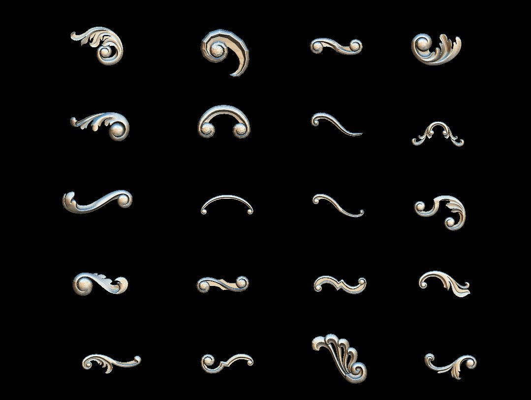 High quality 3d ornaments superpack 80 3D print model_14