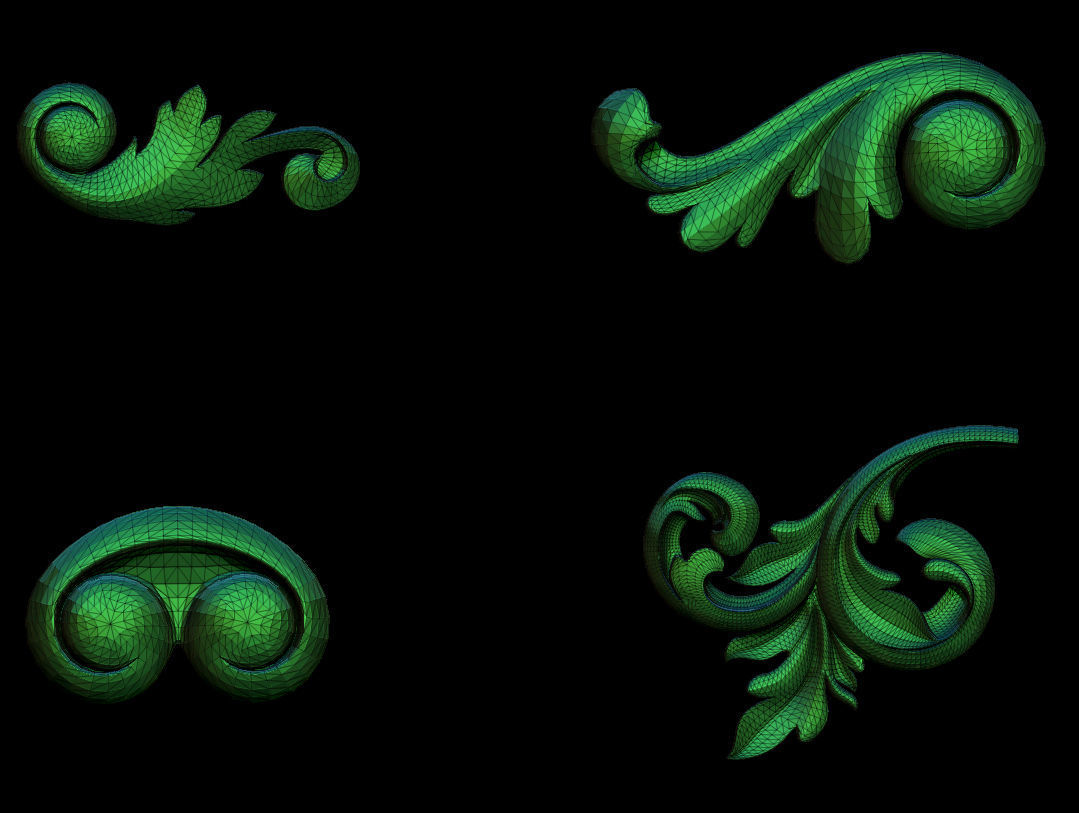 High quality 3d ornaments superpack 80 3D print model_2