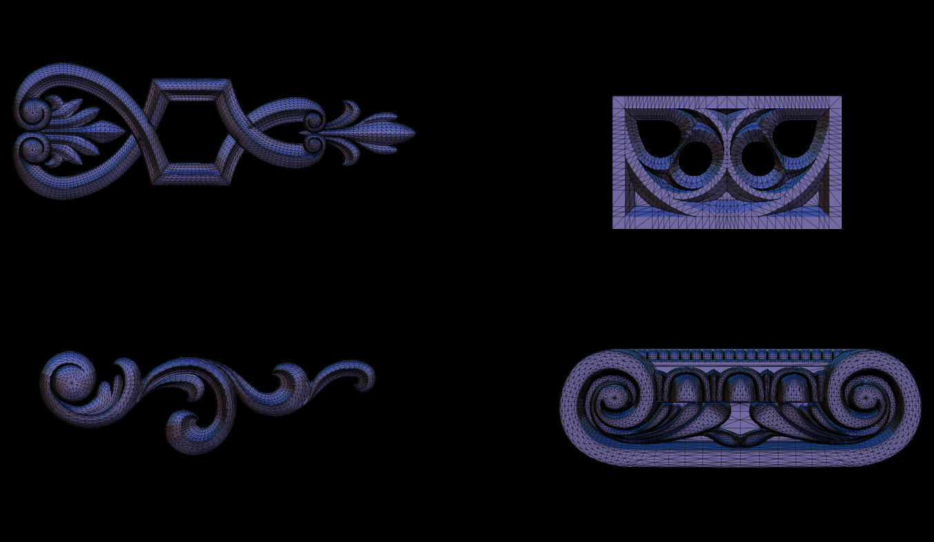 High quality 3d ornaments superpack 80 3D print model_7