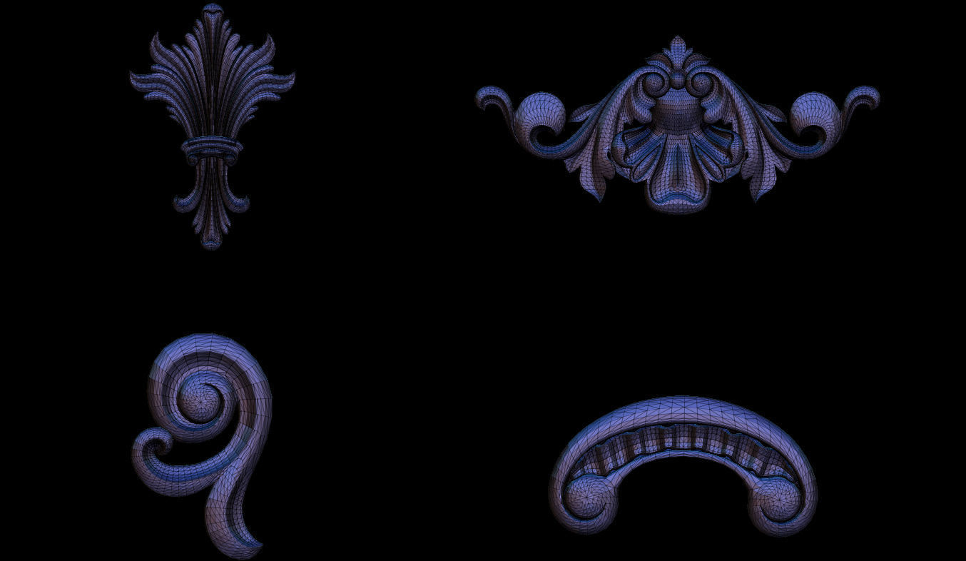 High quality 3d ornaments superpack 80 3D print model_8