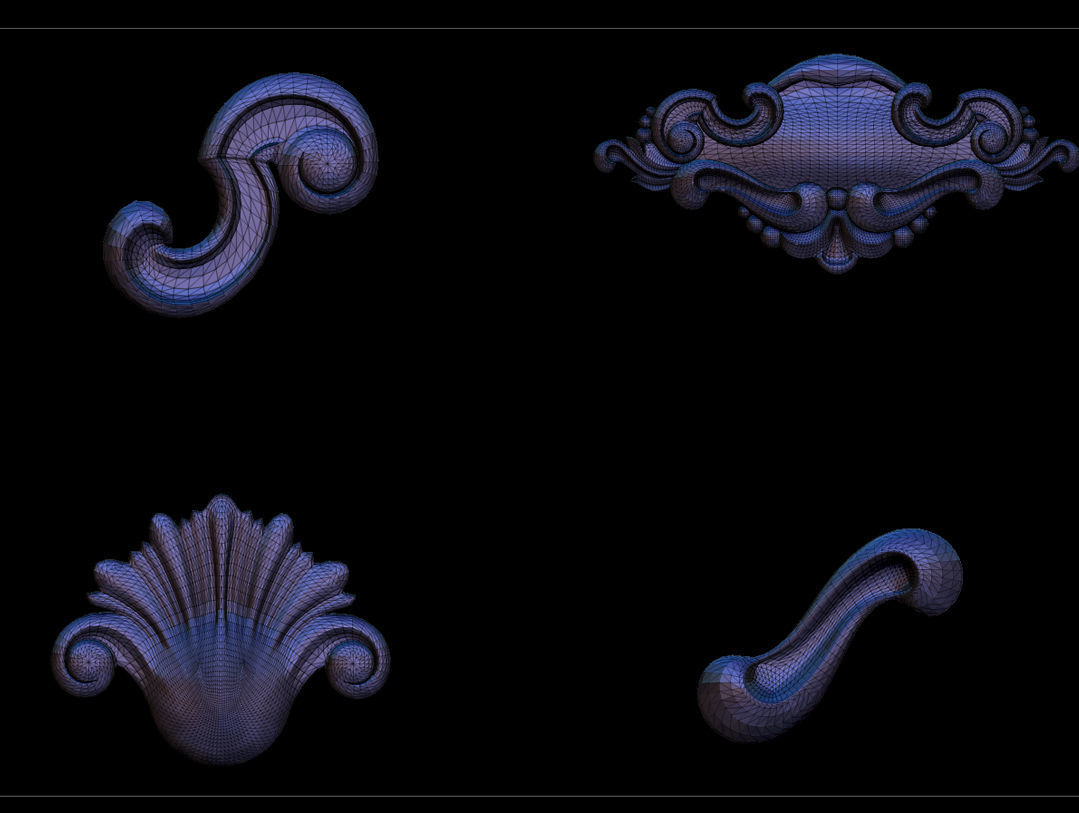 High quality 3d ornaments superpack 80 3D print model_6