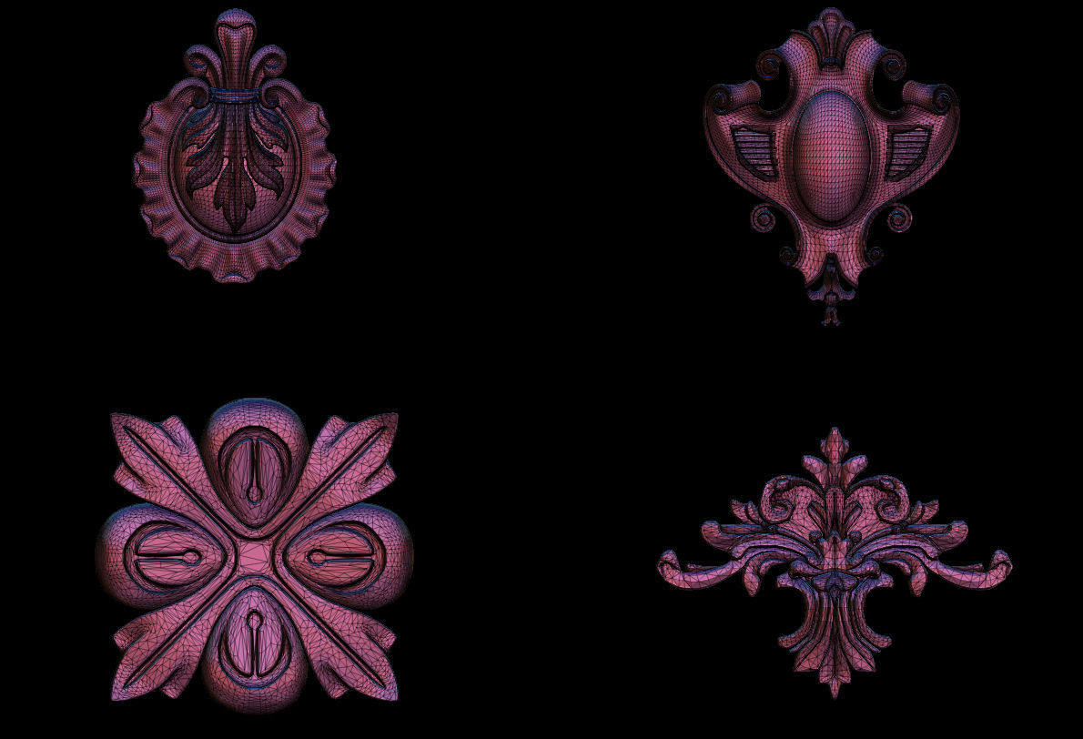 High quality 3d ornaments superpack 80 3D print model_11