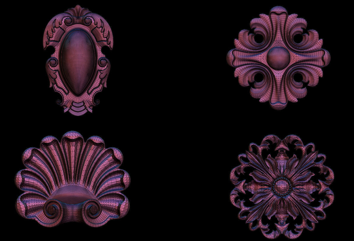 High quality 3d ornaments superpack 80 3D print model_10