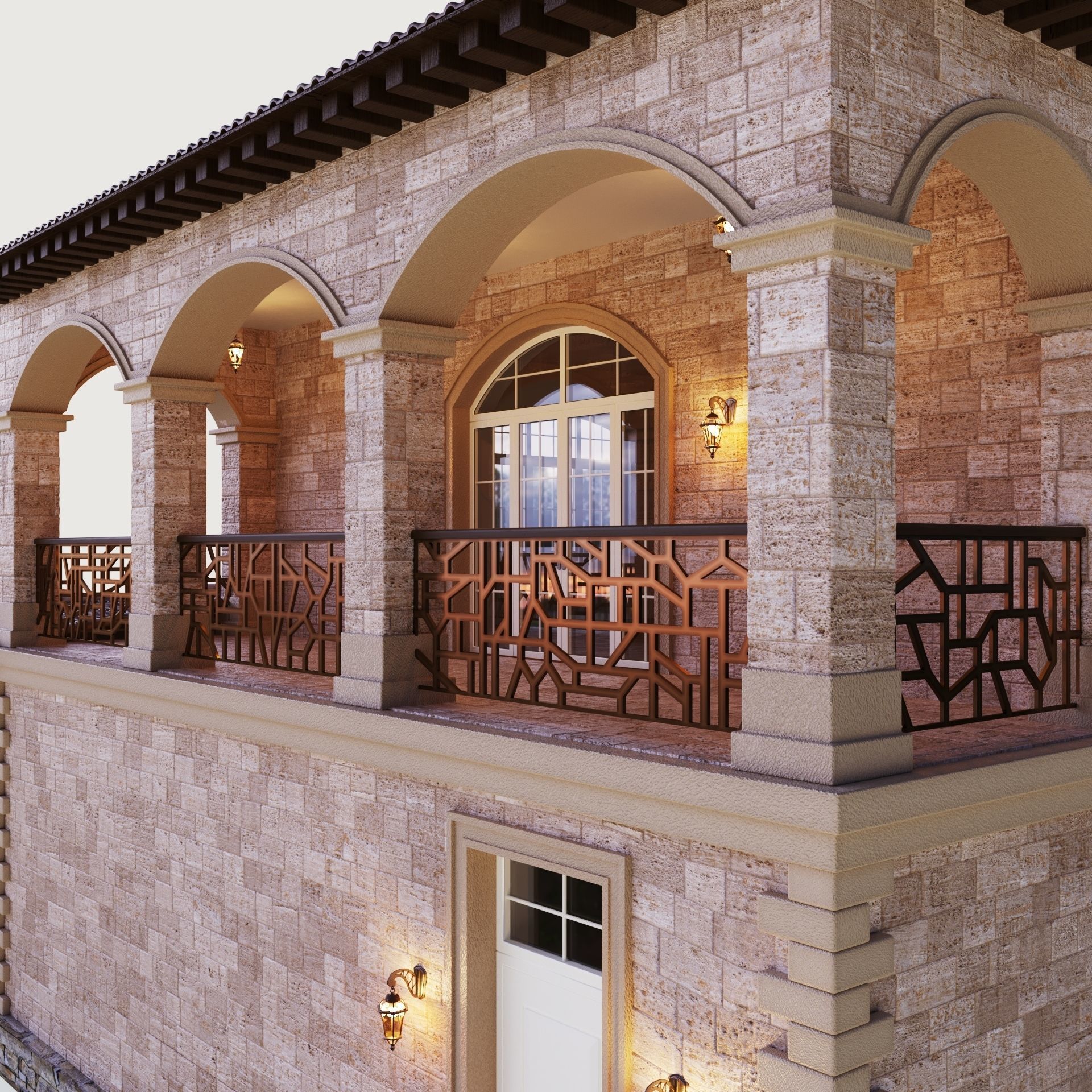 Villa in California 3D model_12