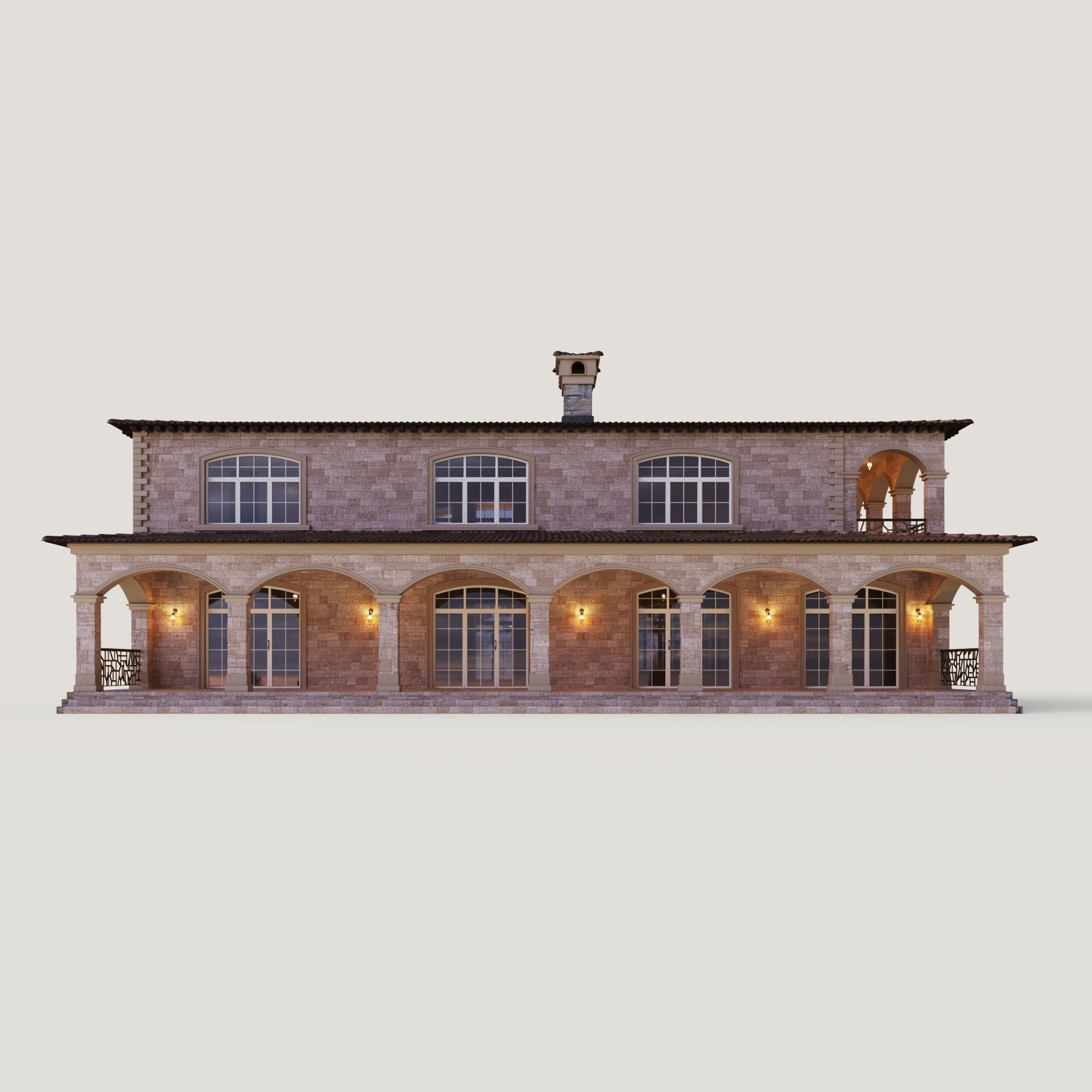 Villa in California 3D model_10