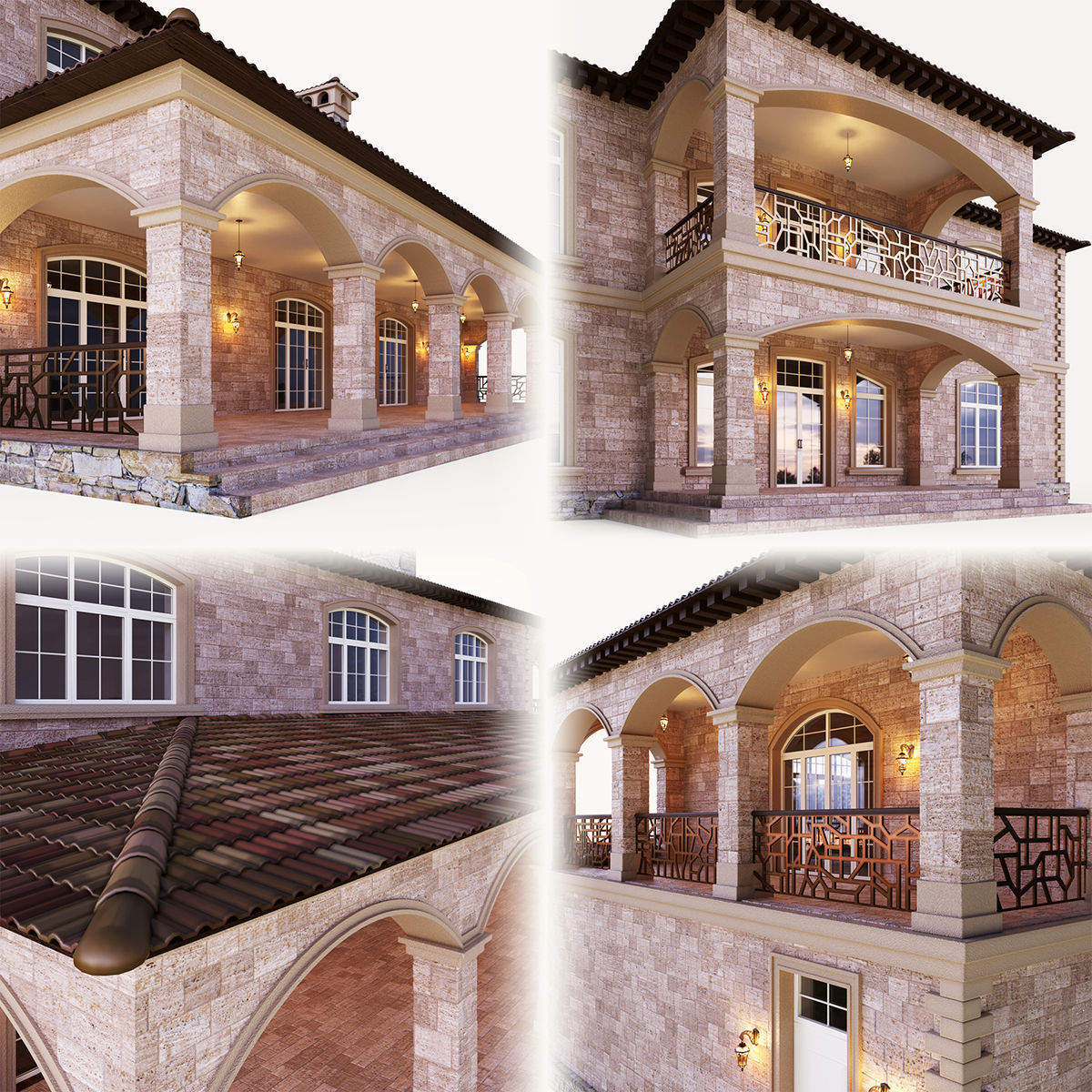 Villa in California 3D model_1