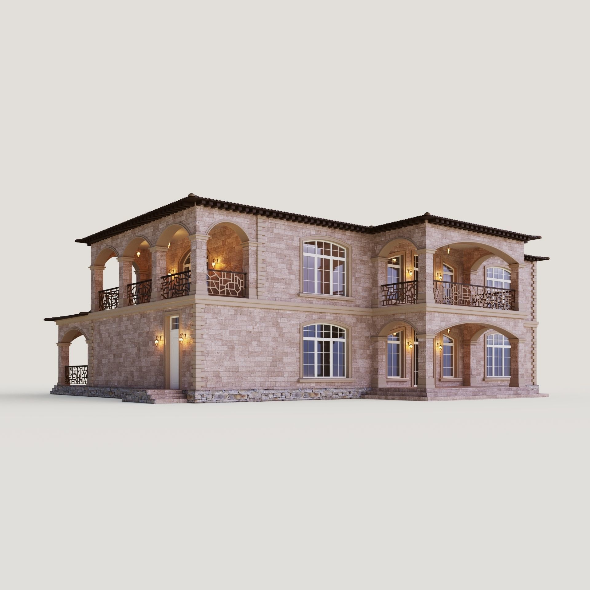 Villa in California 3D model_3