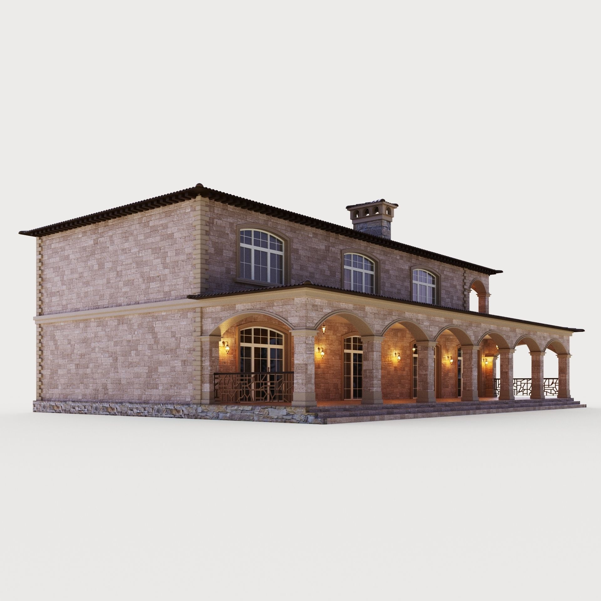 Villa in California 3D model_9