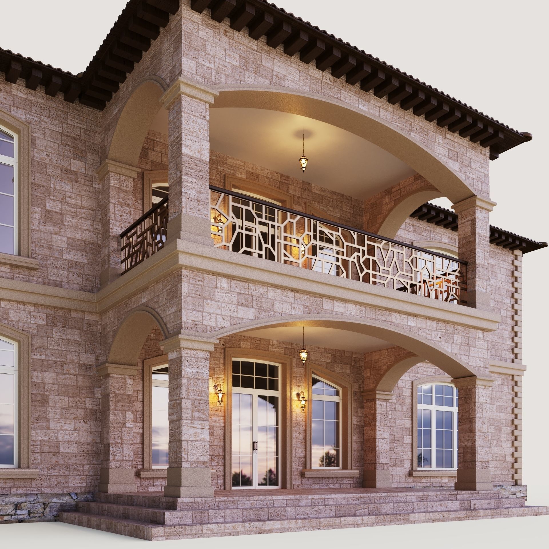 Villa in California 3D model_13