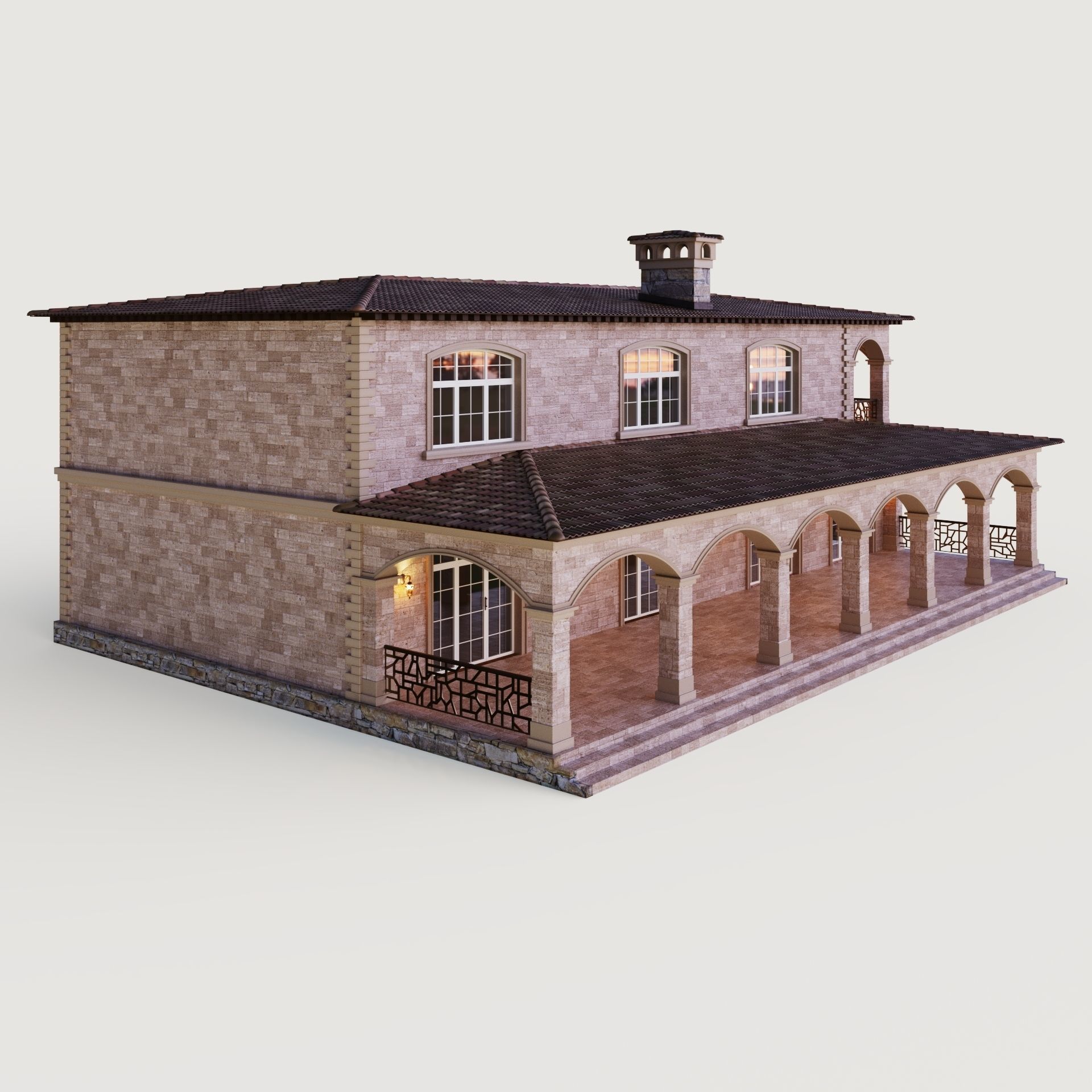 Villa in California 3D model_8
