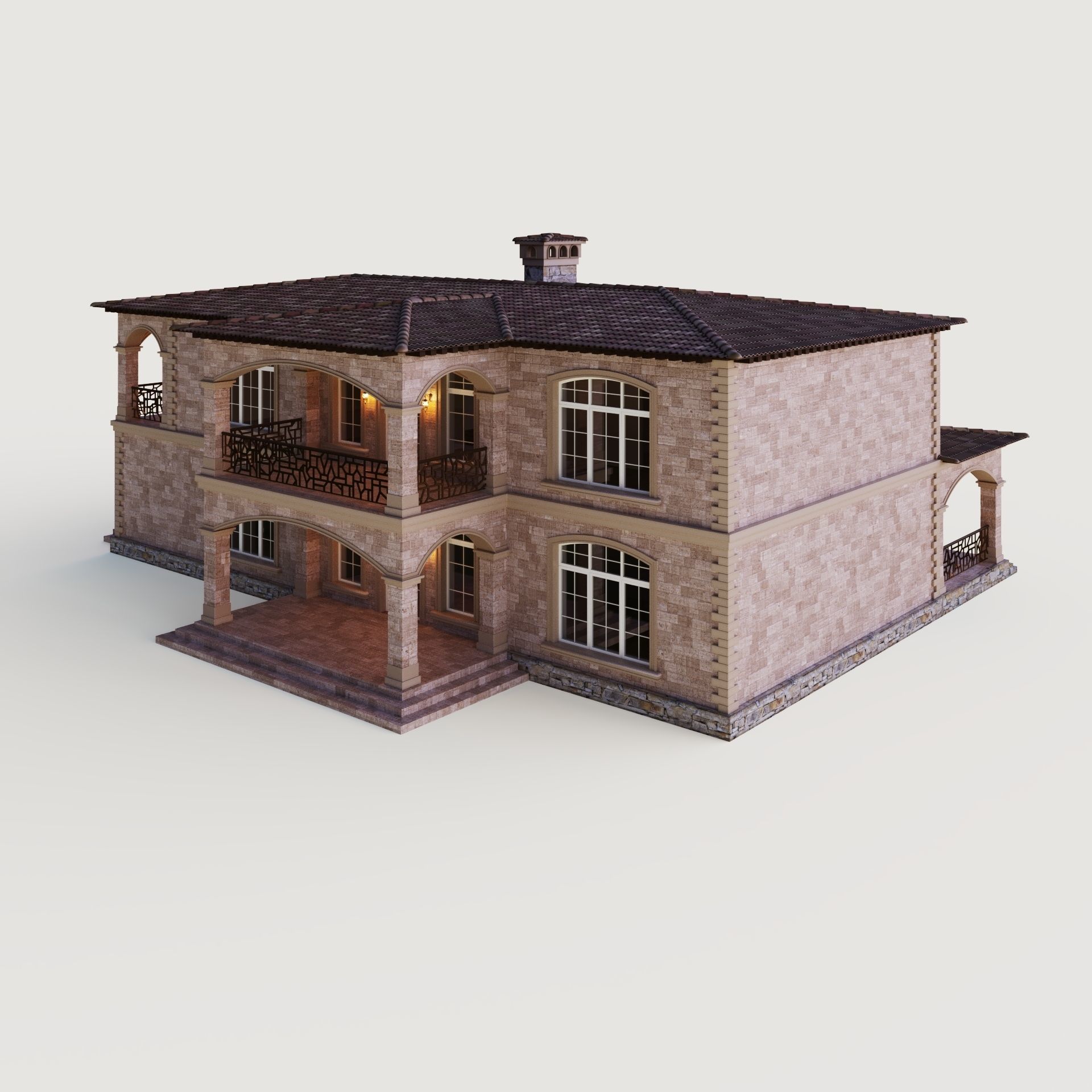 Villa in California 3D model_7