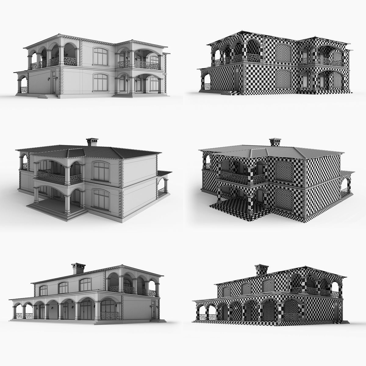 Villa in California 3D model_2