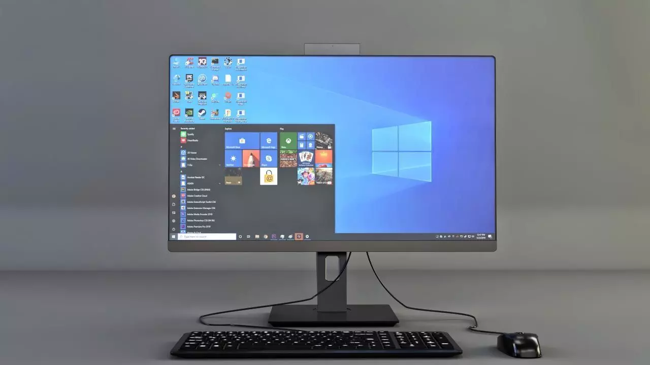 3D Desktop Computer 3D model_0