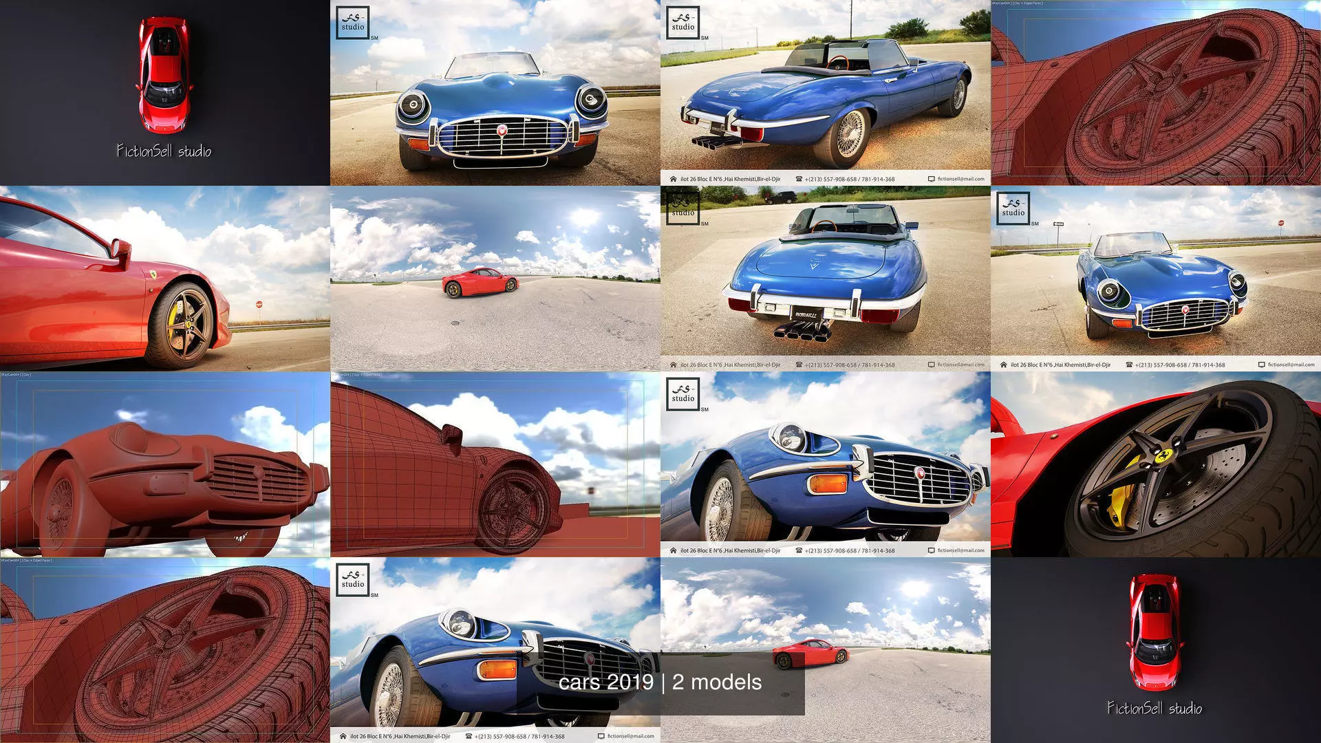 cars 2019 3D Model Collection_0