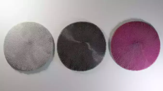 Furry Rounded Carpet